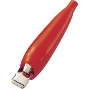Image of Alligator clip Red Max. clamping range 4mm Length 68mm KSS