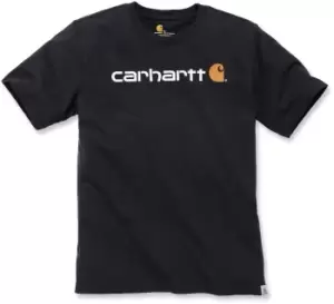 Image of Carhartt EMEA Core Logo Workwear Short Sleeve T-Shirt, black, Size 2XL, black, Size 2XL