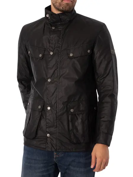 Image of Barbour International Tourer Duke Wax Jacket Black S