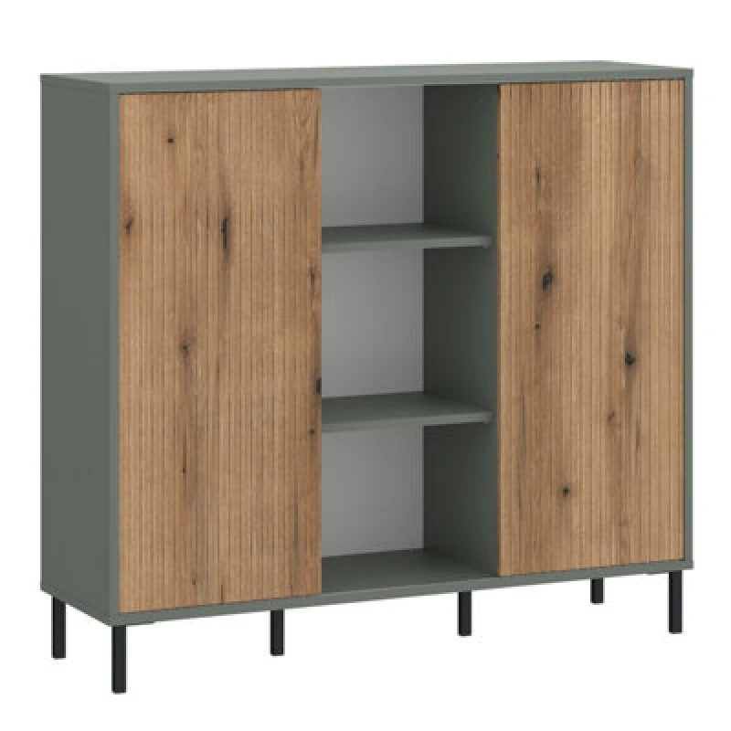 Image of Furniture To Go Darwin Sideboard 2 Door In Green/oak