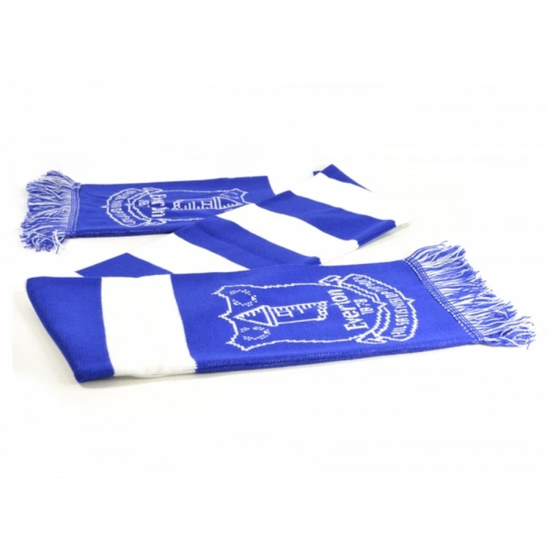 Image of Everton FC Mens Official Football Bar Scarf in Blue Blue Male One Size
