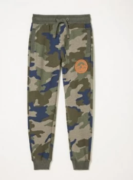 Image of FATFACE Khaki Camo Joggers - 12-13 years