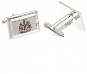 Image of Silver Plated Newcastle Utd Crest Cufflinks