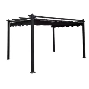 Image of Katie Blake Pavillion 3m x 4m Gazebo with Fabric Roof - Grey