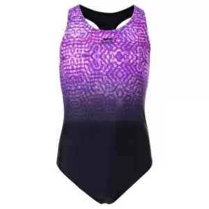 Image of Slazenger Sport Back Swimsuit Junior Girls - Purple