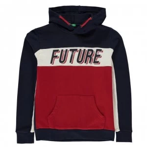Image of Benetton Block Hoodie - 13C Navy