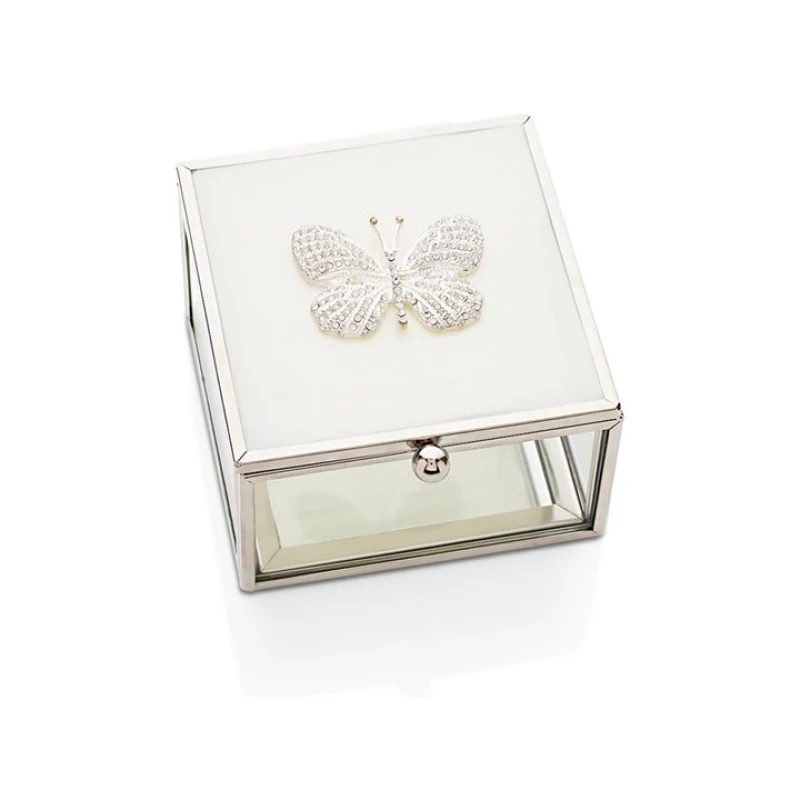 Image of Sophia Crystal Butterfly Trinket Box - P60103