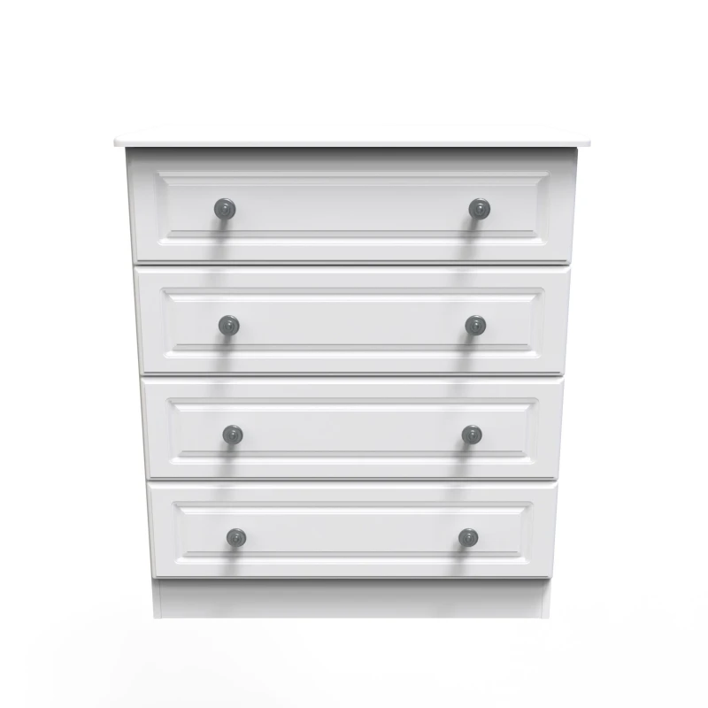 Image of Kendal 4 Drawer Chest In White Ash (Ready Assembled)