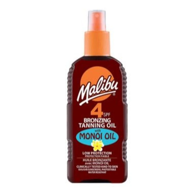 Image of Malibu Bronzing Tanning Oil with Monoi Oil SPF4 - 200ml