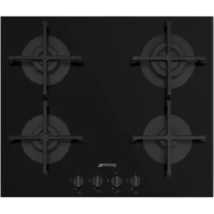 Image of Smeg Cucina PV264B 60cm Gas Hob - Black