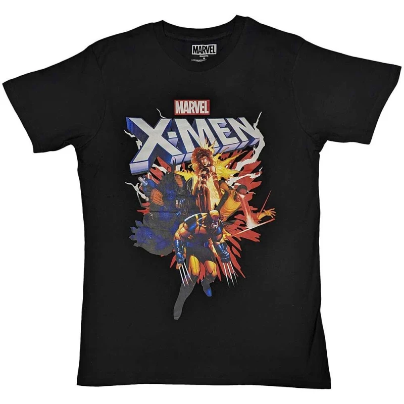 Image of Marvel X-Men Comic T Shirt Black unisex