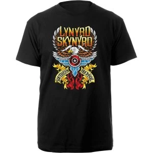 Image of Lynyrd Skynyrd - Southern Rock & Roll Unisex Large T-Shirt - Black