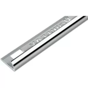 Image of Homelux 6mm Round Edge Tile Trim - Silver Effect - 1.83m