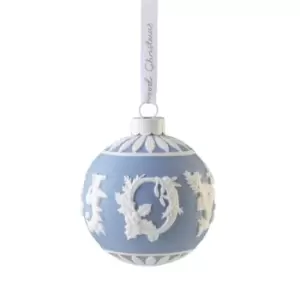 Image of Wedgwood Christmas Joy Bauble Ornament - Blue
