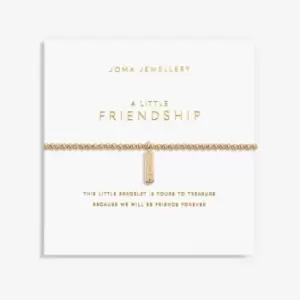 Image of Gold Friendship Gold 17.5cm Stretch Bracelet 6175