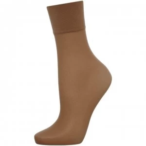 Image of Charnos 2 Per Packet Sheer Ankle Socks - Burgundy