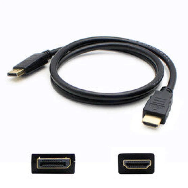 Image of Back to the Office AddOn Networks DISPORT2HDMIMM6F video cable adapter 1.83 m DisplayPort HDMI Black DISPORT2HDMIMM6F