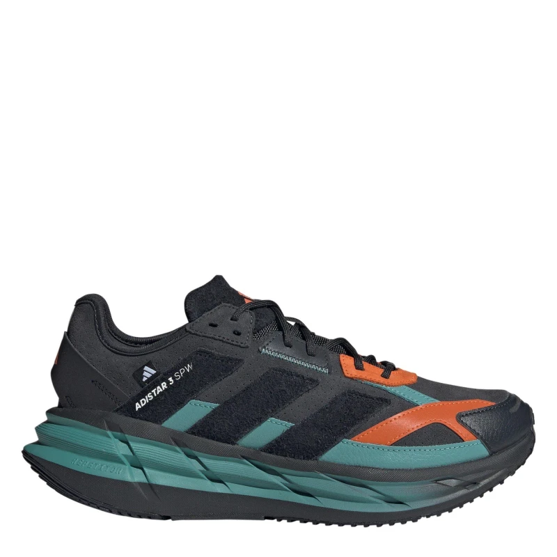 Image of adidas Adistar 3 Sportswear Shoes Mens Carbon/Blk/Ora male 7 (40.7)