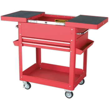 Image of Sealey AP920M Mobile Tool & Parts Trolley Red Red