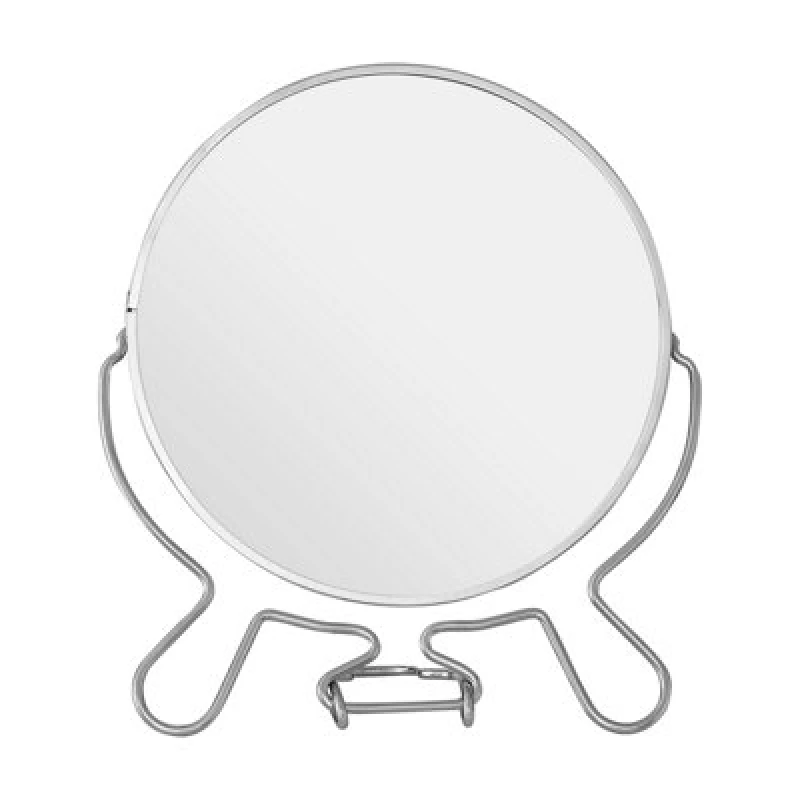 Image of Interiors by Premier Mison Silver Effect Two Sided Small Shaving Mirror Silver