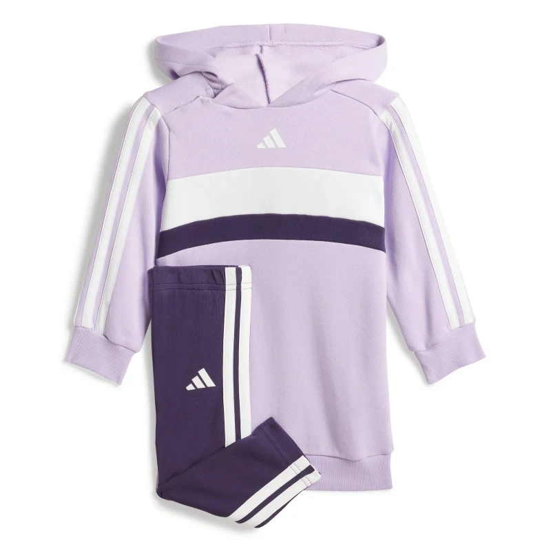 Image of adidas Kids Fleece Tracksuit Plum/Black male 1-2 Years