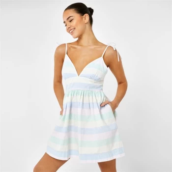 Image of Jack Wills Oxford Mini Dress - Multi Stripe