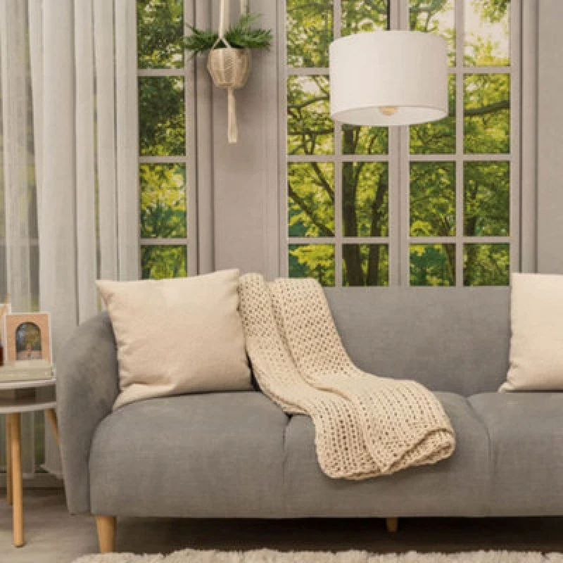 Image of ValueLights ValueLights Reni Pair of Fabric Easy Fit Drum Ceiling Lamp Shade in White Size: Small White Small Unisex 5059406037139