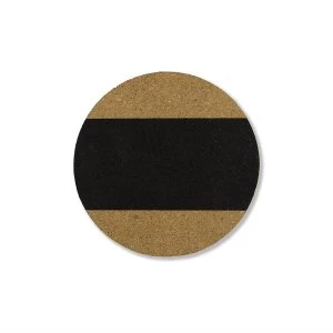 Image of Fine Decor Wall Pops Black Circle Cork Organizer Wall Stickers