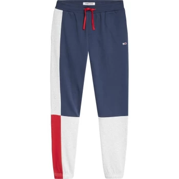 Image of Tommy Jeans Colour Block Jogging Pants - Navy C87