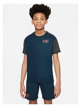 Image of Boys, Nike CR7 Junior Short Sleeve T-Shirt - Navy, Size S