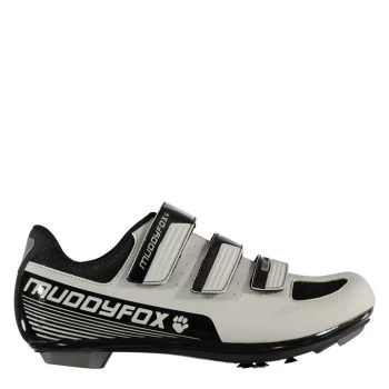 Image of Muddyfox RBS100 Junior Cycling Shoes - White/Black