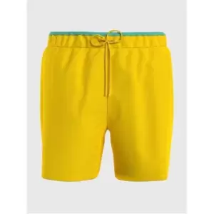 Image of Tommy Hilfiger Small Logo Swim Shorts - Yellow