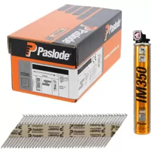 Image of IM350+ Ring Shank Stainless Steel Nails - 2.8 x 63mm (1100 Box + 1 Fuel Cell) - Paslode