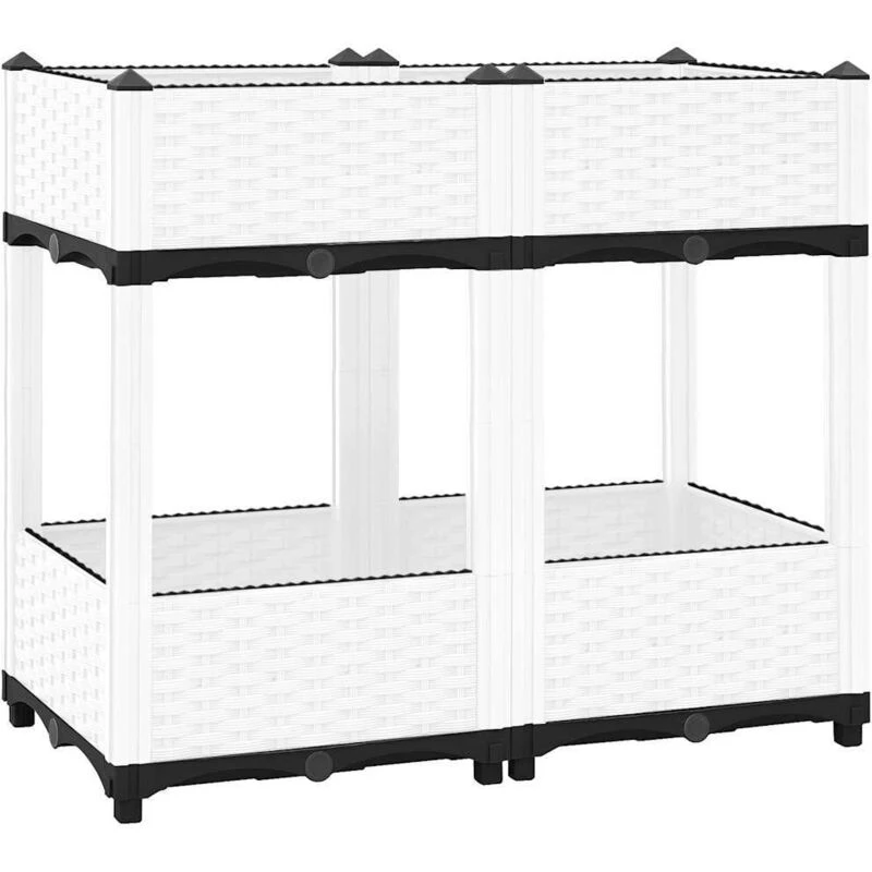 Image of VIDAXL Raised Bed 80x40x71cm Polypropylene Vidaxl 8720845672034