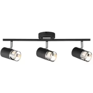 Image of Luminosa Phelps 3 Light Linear Bar SpotFitting GU10, Graphite, Polished Chrome