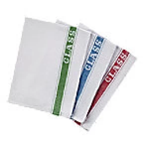 Image of Cleaning Cloths Glass Assorted 50cm 10 Pieces