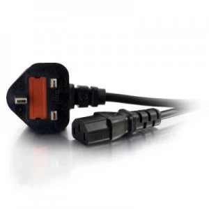 Image of C2G 2m 16 AWG UK Power Cord (IEC320C13 to BS 1363)
