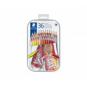 Image of Staedtler Colouring Pencils Tin Pack of 36