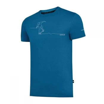 Image of Dare2B Allusion Organic Cotton T-Shirt - Petrol Blue