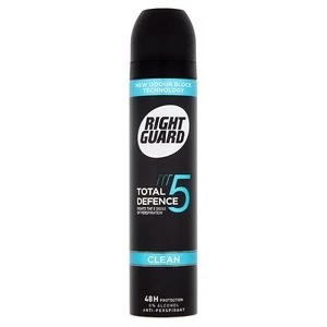 Image of Right Guard Total Defence 5 Clean 48H Anti-Perspirant 250ml