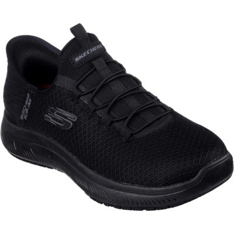 Image of Skechers Womens Summit SR Slip In Shoes Black Size 40