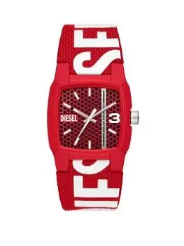 Image of Diesel Cliffhanger 3-Hand Solar-Powered Red Rpet Watch