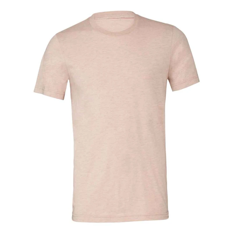 Image of Bella + Canvas Mens Heather Cvc Short Sleeve T-Shirt in Peach Size: 2XL Peach Male 2XL