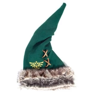 Image of Nintendo - Furry Pointy Unisex Pointy Beanie - Green/Brown