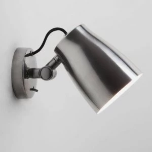 Image of 1 Light Indoor Wall Light Polished Aluminium, E27