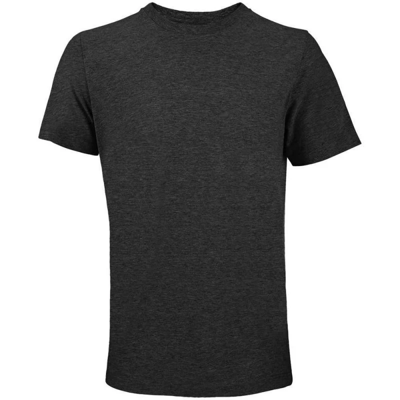 Image of SOL'S Mens Marl T-Shirt in Charcoal Size: XS Charcoal Male XS