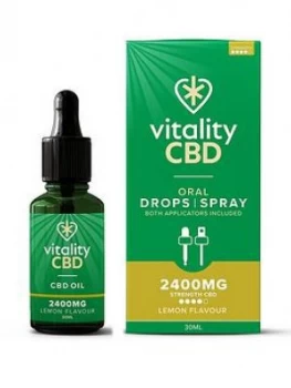 Image of Vitality CBD Vitality CBD Oral Drops,Spray Lemon 2400mg 30ml Multi, Women