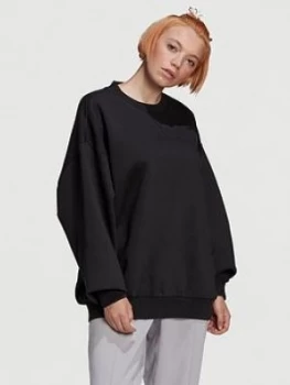 Image of Adidas Originals Oversized Sweater - Black
