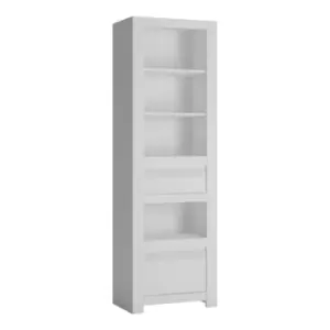 Image of Novi 2 Drawer Bookcase In Alpine White