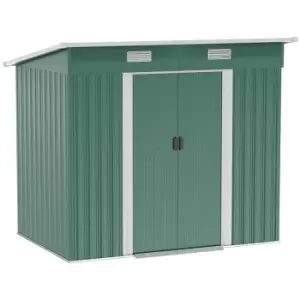 Image of Outsunny 7 x 4ft Outdoor Garden Storage Shed for Backyard Patio Green